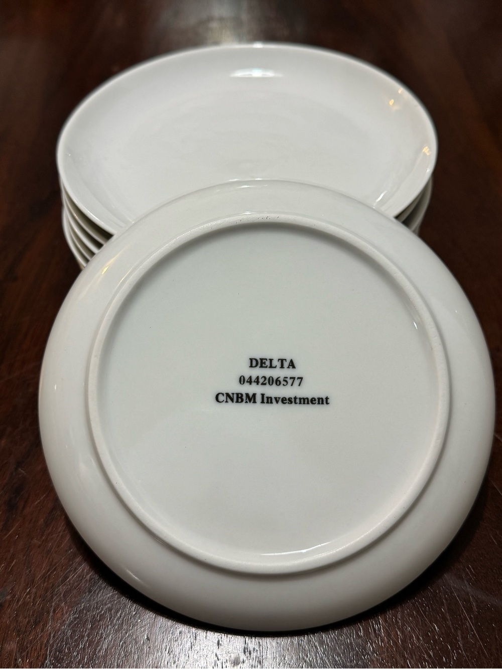 DELTA AIR LINES FIRST CLASS CHINA 6” PLATE 044206577 CNBM Investment  set of 10